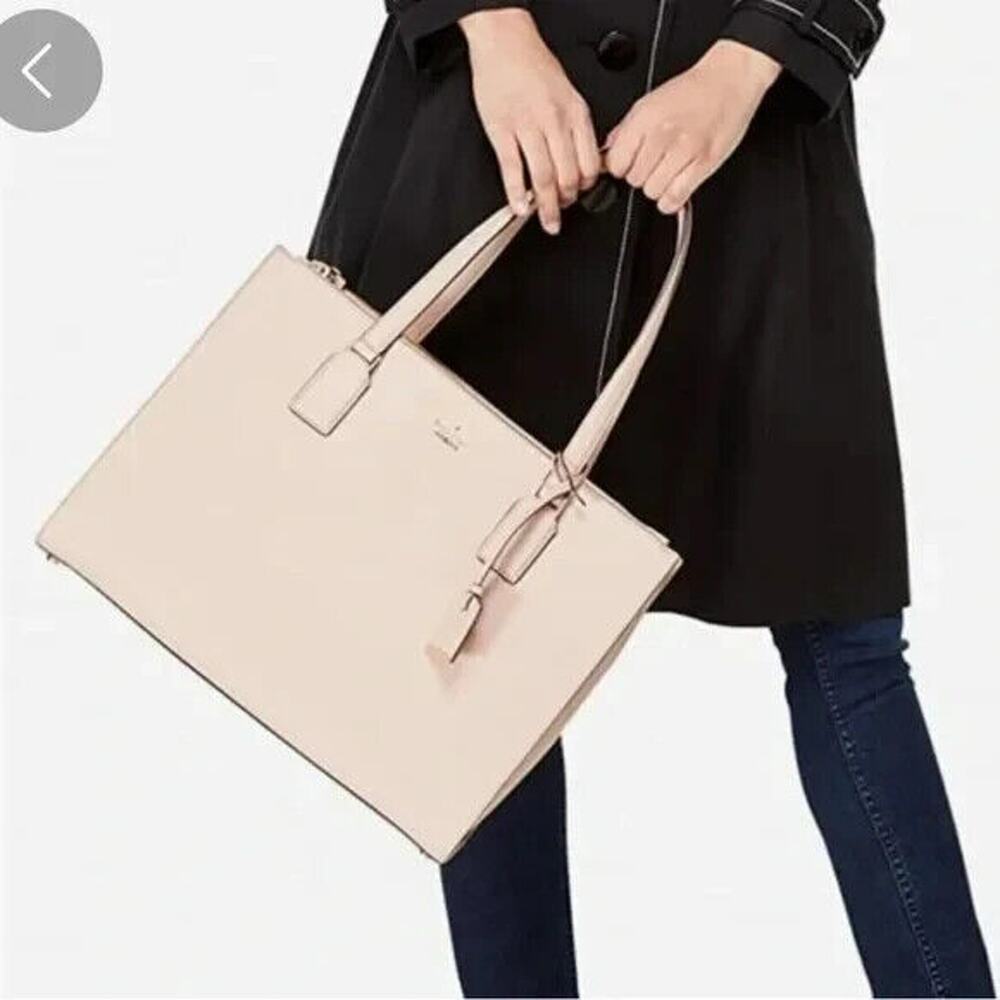 Kate‎ Spade Cameron Street Jensen Handbag Wheat Large Tote Mini Laptop Bag Purse